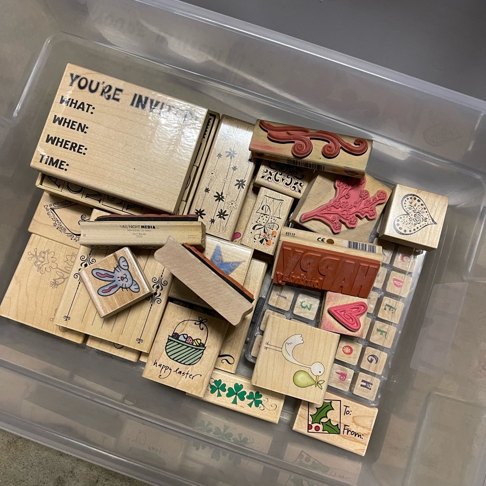 Wooden Stamp Collection